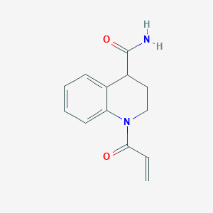 1-Prop-2-enoyl-3,4-dihydro-2H-quinoline-4-carboxamide