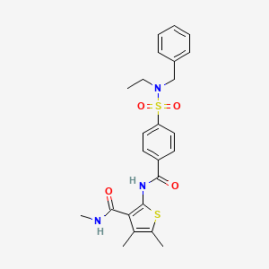 2-(4-(N-benzyl-N-ethylsulfamoyl)benzamido)-N,4,5-trimethylthiophene-3-carboxamide