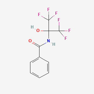 molecular formula C10H7F6NO2 B2798862 N-(1,1,1,3,3,3-hexafluoro-2-hydroxypropan-2-yl)benzamide CAS No. 52786-37-5