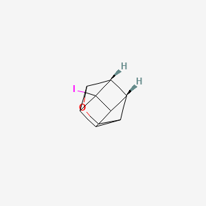 molecular formula C9H9IO B2798864 ((1s,2R,3r,8S)-4-iodocuban-1-yl)methanol CAS No. 163332-87-4