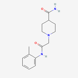 1-(2-Oxo-2-(o-tolylamino)ethyl)piperidine-4-carboxamide