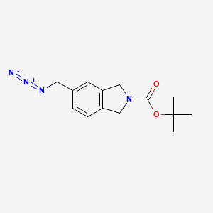 molecular formula C14H18N4O2 B2798881 Tert-butyl 5-(azidomethyl)-1,3-dihydroisoindole-2-carboxylate CAS No. 2445784-48-3