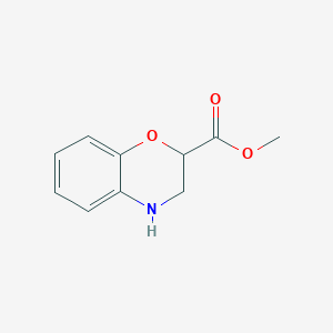 molecular formula C10H11NO3 B2798891 methyl 3,4-dihydro-2H-1,4-benzoxazine-2-carboxylate CAS No. 82756-71-6