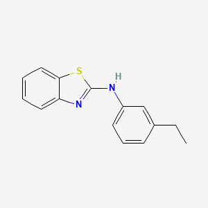 molecular formula C15H14N2S B2798892 N-(3-ethylphenyl)-1,3-benzothiazol-2-amine CAS No. 852399-60-1