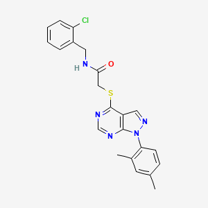 N-(2-chlorobenzyl)-2-((1-(2,4-dimethylphenyl)-1H-pyrazolo[3,4-d]pyrimidin-4-yl)thio)acetamide
