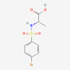 molecular formula C9H10BrNO4S B2798895 (2S)-2-[(4-bromophenyl)sulfonylamino]propanoic acid CAS No. 288266-48-8