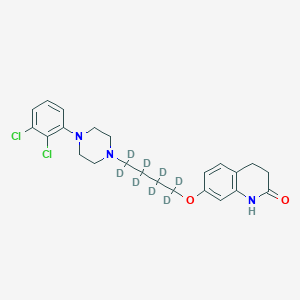 molecular formula C23H27Cl2N3O2 B027989 阿立哌唑-d8（丁基-d8） CAS No. 1089115-04-7