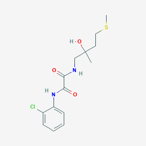 molecular formula C14H19ClN2O3S B2798902 N1-(2-chlorophenyl)-N2-(2-hydroxy-2-methyl-4-(methylthio)butyl)oxalamide CAS No. 1396880-34-4