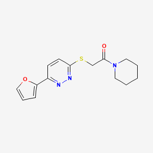 2-[[6-(2-Furanyl)-3-pyridazinyl]thio]-1-(1-piperidinyl)ethanone