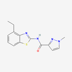 N-(4-ethylbenzo[d]thiazol-2-yl)-1-methyl-1H-pyrazole-3-carboxamide