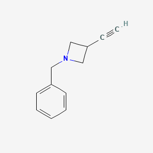 molecular formula C12H13N B2798927 1-苄基-3-乙炔基氮杂环丁烷 CAS No. 1824049-58-2