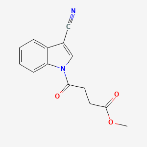 methyl 4-(3-cyano-1H-indol-1-yl)-4-oxobutanoate