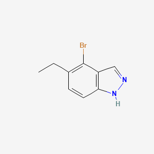 molecular formula C9H9BrN2 B2798931 4-Bromo-5-ethyl-1H-indazole CAS No. 2109805-55-0