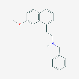 molecular formula C20H21NO B2798935 N-benzyl-2-(7-methoxy-1-naphthyl)ethanamine CAS No. 2138178-39-7
