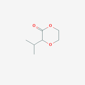 molecular formula C7H12O3 B2798937 3-Propan-2-yl-1,4-dioxan-2-one CAS No. 861592-59-8