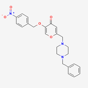 2-((4-benzylpiperazin-1-yl)methyl)-5-((4-nitrobenzyl)oxy)-4H-pyran-4-one