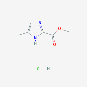 molecular formula C6H9ClN2O2 B2798991 methyl 5-methyl-1H-imidazole-2-carboxylate hydrochloride CAS No. 2361775-39-3