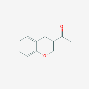 molecular formula C11H12O2 B2798994 1-(3,4-dihydro-2H-1-benzopyran-3-yl)ethan-1-one CAS No. 1433830-68-2