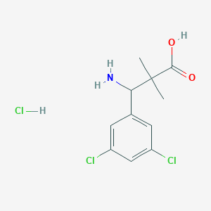 3-Amino-3-(3,5-dichlorophenyl)-2,2-dimethylpropanoic acid hydrochloride