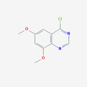 molecular formula C10H9ClN2O2 B2799000 4-Chloro-6,8-dimethoxyquinazoline CAS No. 155960-96-6