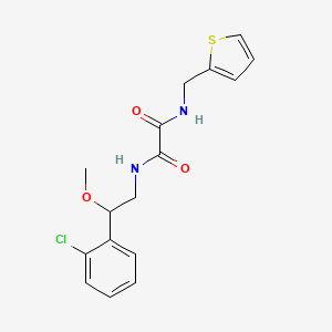 molecular formula C16H17ClN2O3S B2799014 N1-(2-(2-chlorophenyl)-2-methoxyethyl)-N2-(thiophen-2-ylmethyl)oxalamide CAS No. 1798516-05-8