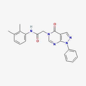 molecular formula C21H19N5O2 B2799023 N-(2,3-dimethylphenyl)-2-(4-oxo-1-phenylpyrazolo[3,4-d]pyrimidin-5-yl)acetamide CAS No. 852440-03-0