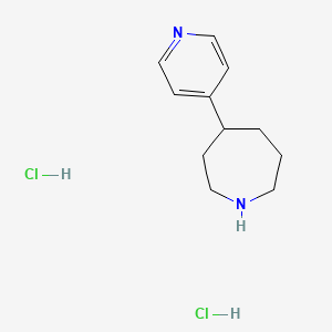 molecular formula C11H18Cl2N2 B2799027 4-(Pyridin-4-yl)azepane dihydrochloride CAS No. 2094713-86-5