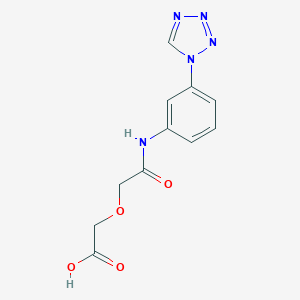 molecular formula C11H11N5O4 B279903 {2-oxo-2-[3-(1H-tetraazol-1-yl)anilino]ethoxy}acetic acid 