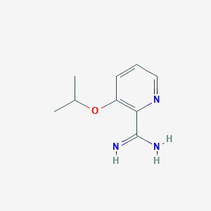 molecular formula C9H13N3O B2799031 3-Isopropoxypicolinimidamide CAS No. 1515456-27-5