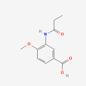 molecular formula C11H13NO4 B2799041 4-Methoxy-3-(propionylamino)benzoic acid CAS No. 712286-88-9