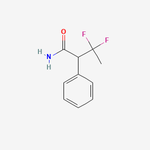 molecular formula C10H11F2NO B2799054 3,3-Difluoro-2-phenylbutanamide CAS No. 2229314-74-1