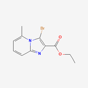 molecular formula C11H11BrN2O2 B2799072 Ethyl 3-bromo-5-methylimidazo[1,2-a]pyridine-2-carboxylate CAS No. 1123167-64-5