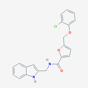 5-[(2-chlorophenoxy)methyl]-N-(1H-indol-2-ylmethyl)furan-2-carboxamide