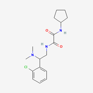 molecular formula C17H24ClN3O2 B2799110 N1-(2-(2-chlorophenyl)-2-(dimethylamino)ethyl)-N2-cyclopentyloxalamide CAS No. 1226449-47-3