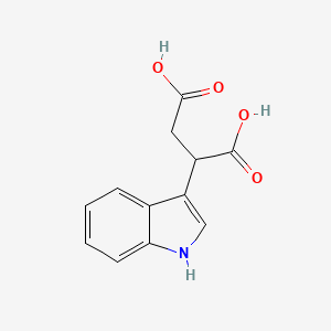 molecular formula C12H11NO4 B2799111 2-(1H-indol-3-yl)butanedioic acid CAS No. 10184-94-8