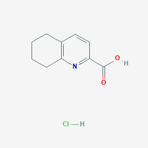 molecular formula C10H12ClNO2 B2799130 5,6,7,8-Tetrahydroquinoline-2-carboxylic acid hydrochloride CAS No. 2172503-20-5
