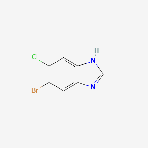 molecular formula C7H4BrClN2 B2799140 6-Bromo-5-chloro-1H-benzo[d]imidazole CAS No. 1360953-55-4