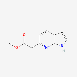 molecular formula C10H10N2O2 B2799142 methyl 2-{1H-pyrrolo[2,3-b]pyridin-6-yl}acetate CAS No. 1261492-05-0