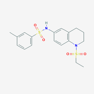 N-(1-(ethylsulfonyl)-1,2,3,4-tetrahydroquinolin-6-yl)-3-methylbenzenesulfonamide