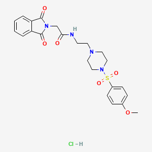 2-(1,3-dioxoisoindolin-2-yl)-N-(2-(4-((4-methoxyphenyl)sulfonyl)piperazin-1-yl)ethyl)acetamide hydrochloride