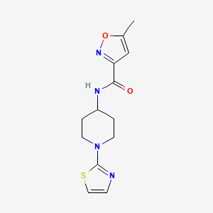 5-methyl-N-(1-(thiazol-2-yl)piperidin-4-yl)isoxazole-3-carboxamide