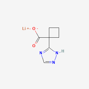Lithium;1-(1H-1,2,4-triazol-5-yl)cyclobutane-1-carboxylate