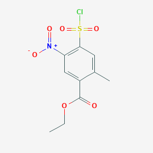 Ethyl 4-chlorosulfonyl-2-methyl-5-nitrobenzoate
