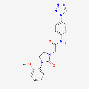 N-(4-(1H-tetrazol-1-yl)phenyl)-2-(3-(2-methoxyphenyl)-2-oxoimidazolidin-1-yl)acetamide