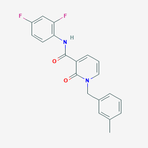 molecular formula C20H16F2N2O2 B2799203 N-(2,4-difluorophenyl)-1-(3-methylbenzyl)-2-oxo-1,2-dihydropyridine-3-carboxamide CAS No. 946303-43-1