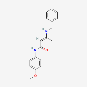 3-(benzylamino)-N-(4-methoxyphenyl)-2-butenamide