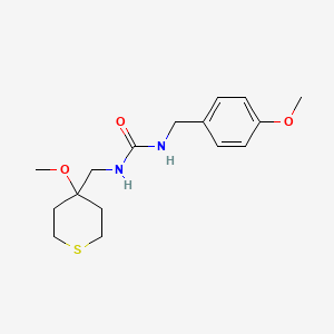 1-(4-methoxybenzyl)-3-((4-methoxytetrahydro-2H-thiopyran-4-yl)methyl)urea