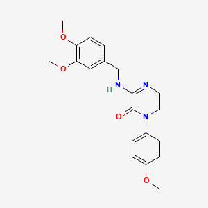 3-((3,4-dimethoxybenzyl)amino)-1-(4-methoxyphenyl)pyrazin-2(1H)-one