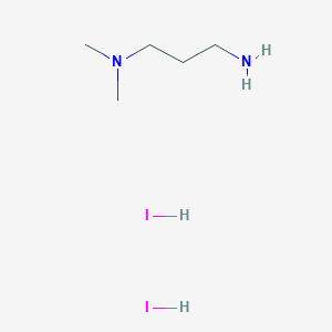 molecular formula C5H16I2N2 B2799299 N',N'-Dimethylpropane-1,3-diamine;dihydroiodide CAS No. 2561497-43-4