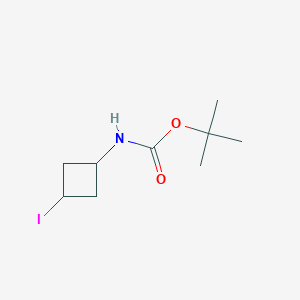 molecular formula C9H16INO2 B2799301 cis-Tert-butyl 3-iodocyclobutylcarbamate CAS No. 1824239-57-7